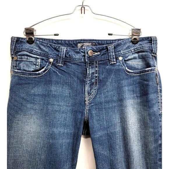 Silver Jeans Suki Surplus Curvy Bootcut Flap Pocket Jean sz 18 inseam 34 - Picture 3 of 13